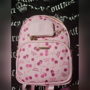 Juicy Couture Pink Cherry Print Backpack Price Is Firm.